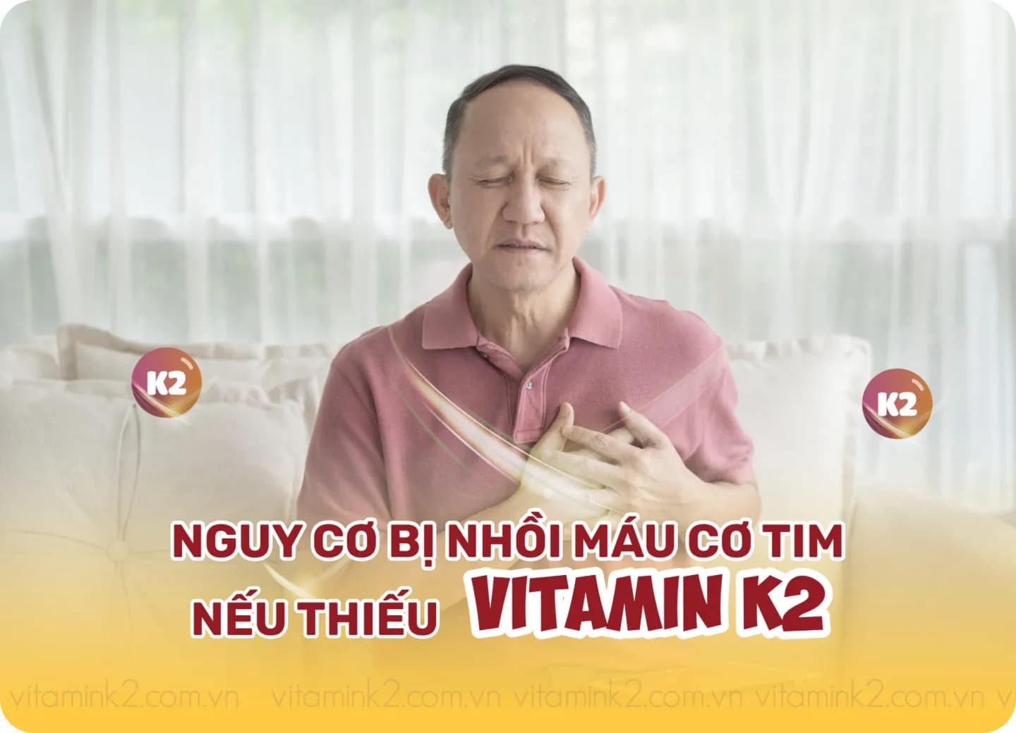 Nguy cơ bị nhồi máu cơ tim nếu thiếu vitamin K2